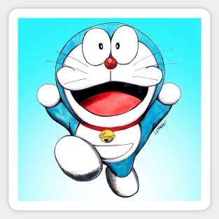 just doraemon the time robot Sticker